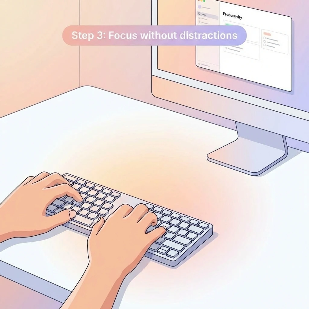 Focus without distractions